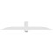 Ekena Millwork Eugene Architectural Grade PVC Gable Bracket, 84"W x 14"H x 6"D x 6"F, 4/12 Pitch GBP084X14X0606EUG00 - alternate 3